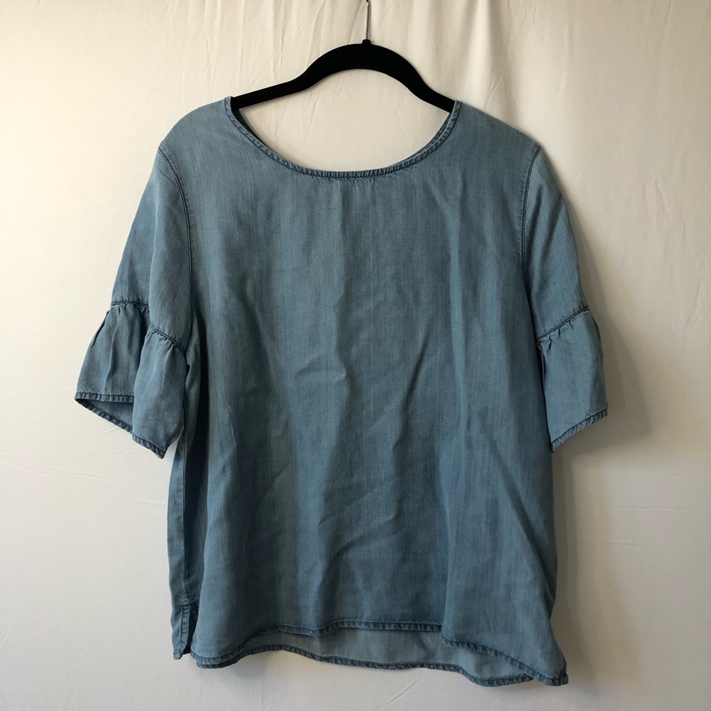 Reitmans Peplum Sleeve Jean Shirt
